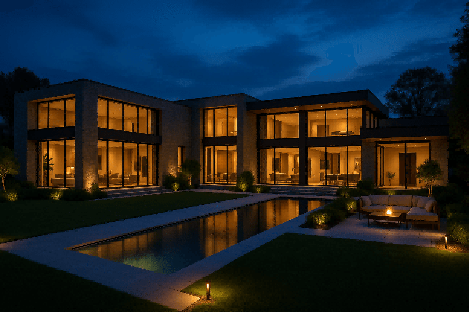 Eco-friendly outdoor mosquito misting system ensuring a bug-free experience at a luxury resort