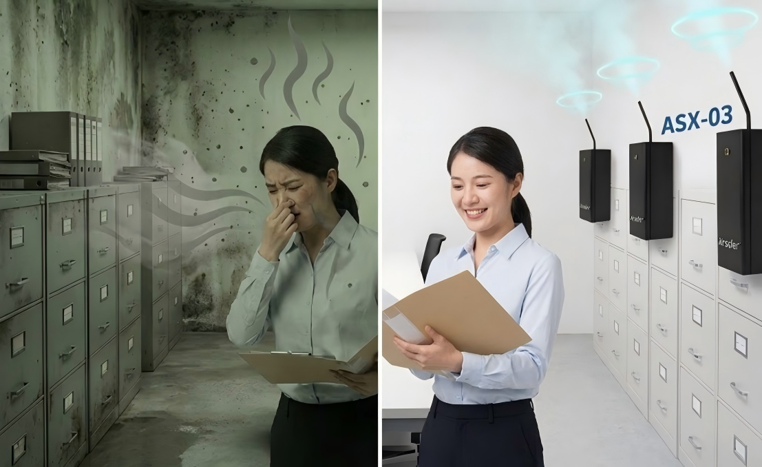 asx-03 can eliminate basement odors