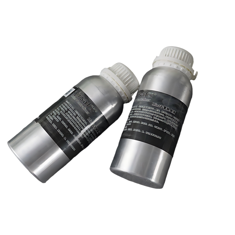 Overall product view of the AirSafer natural dry mist deodorant and odor neutralizer packaging, engineered for residue-free commercial odor control and air treatment.