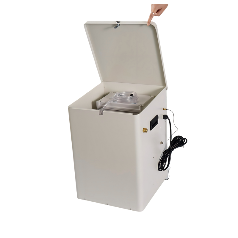 etailed product angle focusing on the industrial-grade pump architecture of the AirSafer system, designed for high-pressure fluid atomization and maximum spatial dispersion of repellent.