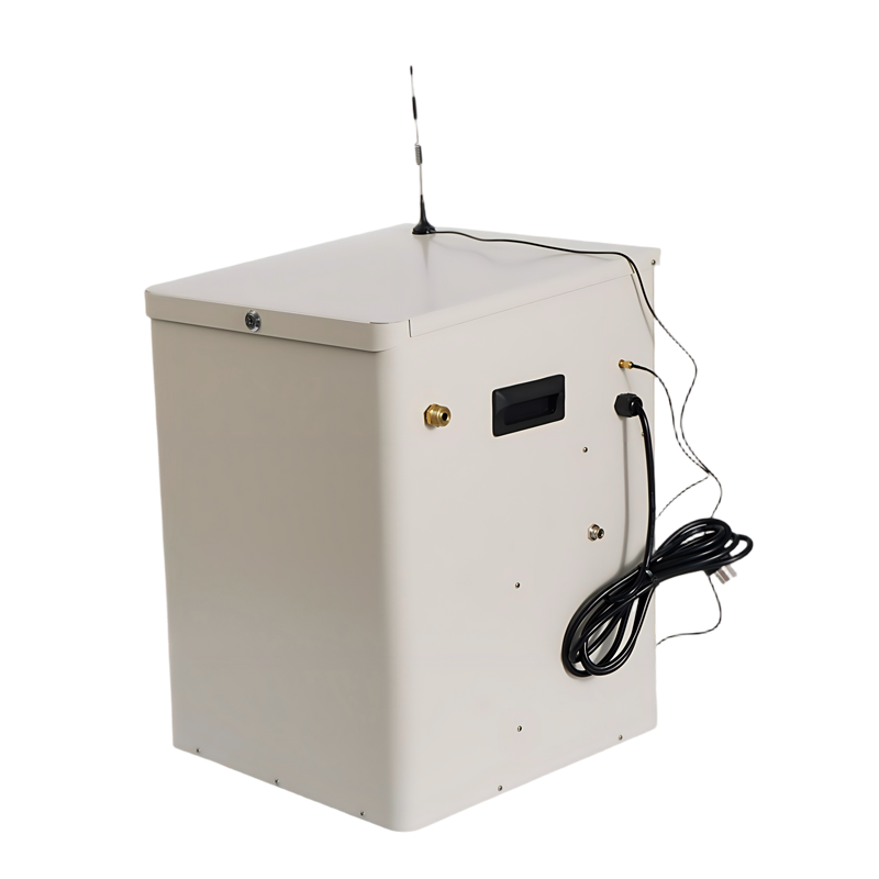 Overall view of the AirSafer smart outdoor mosquito misting system, engineered to provide automated, large-scale vector control for coverage areas up to 5000 square meters.