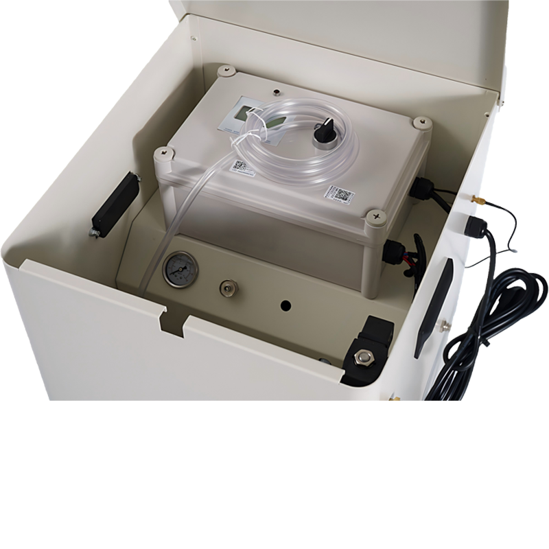 the AirSafer 5000m² outdoor misting station, showcasing a form factor optimized for rapid B2B deployment and seamless integration into exterior perimeter defense networks