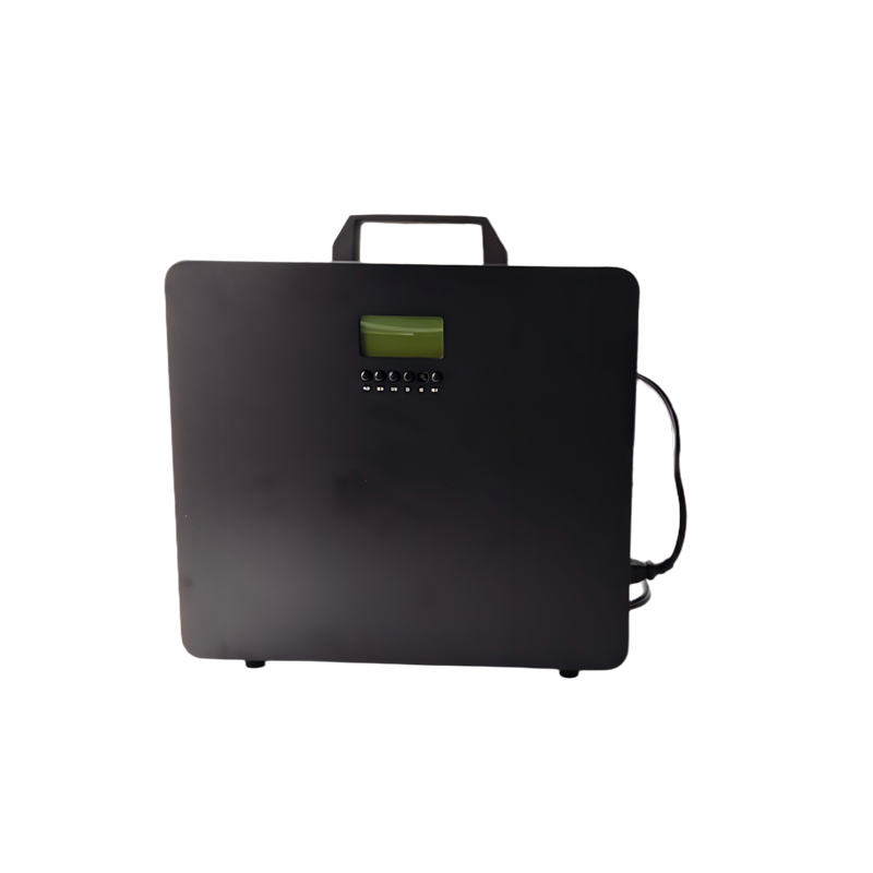 Front view of Airsafer ASX-06 Large Dry Fog Deodorization System with professional black metal housing.