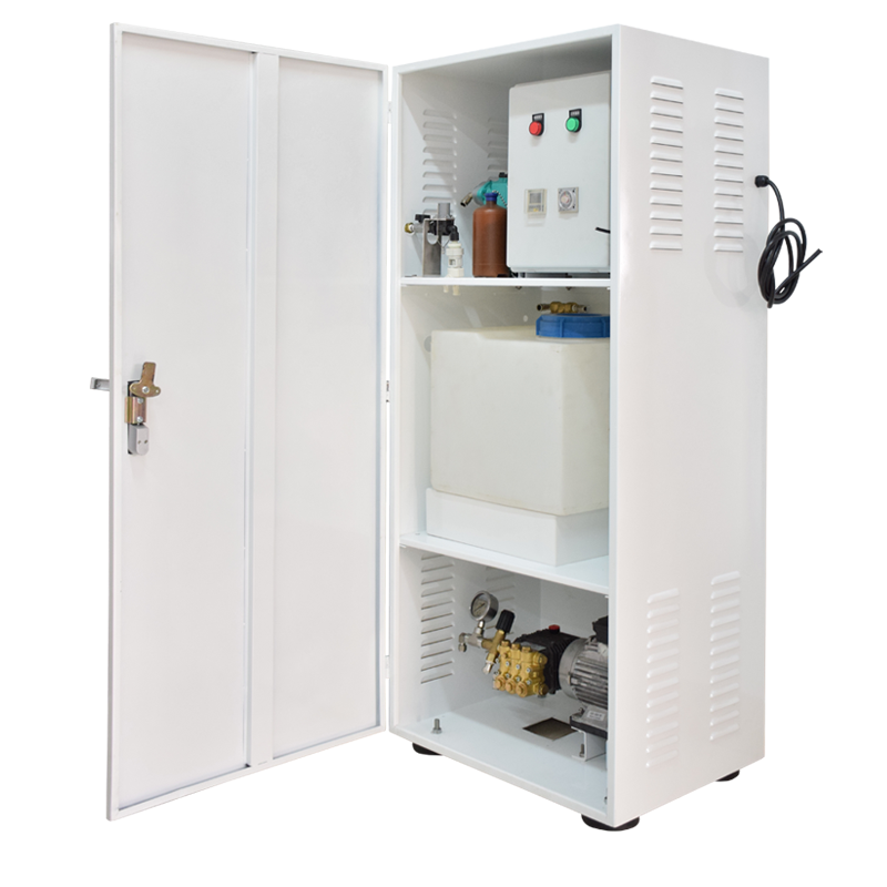 ALMC high-pressure spray system for effective odor suppression in waste stations and factories