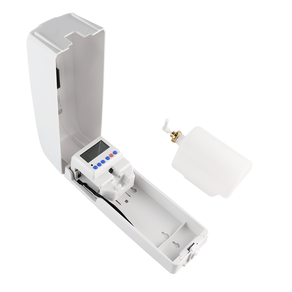 ASF-001 battery-operated air treatment system featuring smart scheduling for odor neutralization.